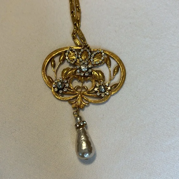 Miriam Haskell Original 28 Inch adjustable Statement Necklace - Picture 2 of 8